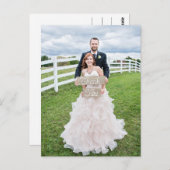 Wedding Foto Vielen Dank Postkarte (Vorne/Hinten)