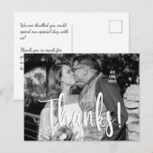Wedding Foto Vielen Dank Postkarte (Vorne/Hinten)