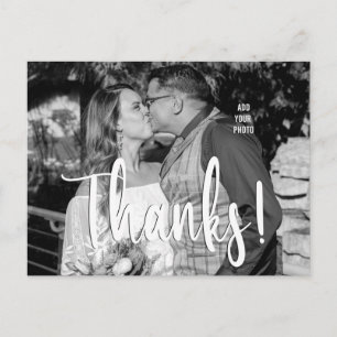 Wedding Foto Vielen Dank Postkarte