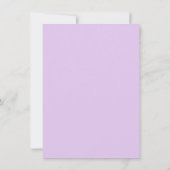 Wedding Foto Vielen Dank | Violet Anemone Floral Dankeskarte (Rückseite)