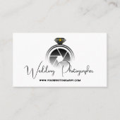 Wedding Fotograf v2 (mit Camera Flash) Visitenkarte (Vorderseite)