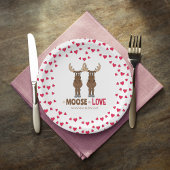 Wedding Funny Else Red Hearts Whimsical Pappteller