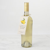 Wedding Gast-Bevorzugung des Limoncello Flaschenanhänger (Angewinkelt)