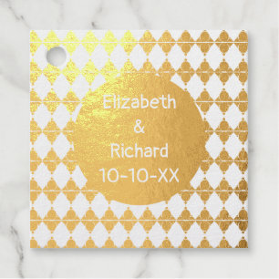 Wedding Gast Vielen Dank Diamond Pattern Elegant Geschenkanhänger