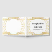 Wedding Gästebuch Gatsby Art Deco Gold der 1920er  (Voll)