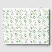 Wedding Gästebuch Gold Frame Greenery Leaf (Rückseite)