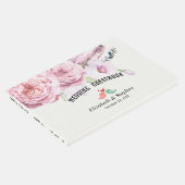 Wedding Gästebuch Watercolor Boho Floral Feather (Ecke)