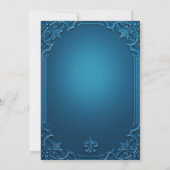 Wedding Geometric Teal Turquoise Bridal Shower Einladung (Rückseite)