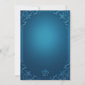 Wedding Geometric Teal Turquoise Rehearsal Dinner Einladung (Rückseite)