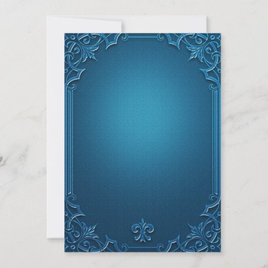 Wedding Geometric Teal Turquoise Rehearsal Dinner Einladung (Rückseite)