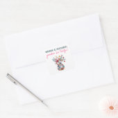 wedding gift bag quadratischer aufkleber (Umschlag)