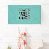 Wedding Gift Favor Please Take One Banner (Insitu)