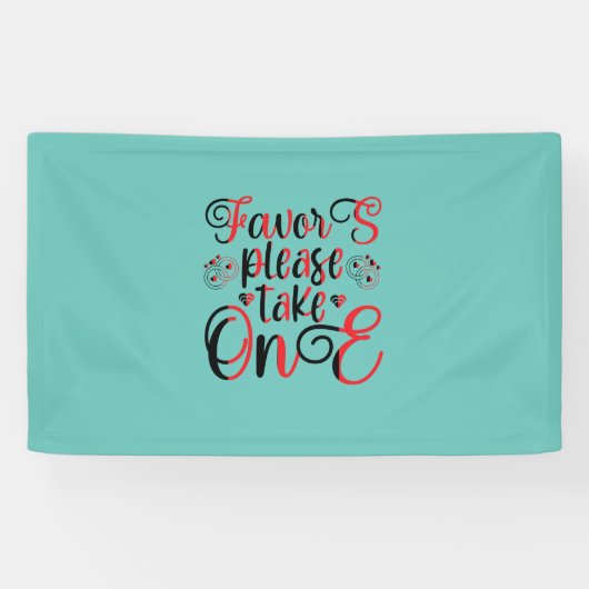 Wedding Gift Favor Please Take One Banner (Horizontal)