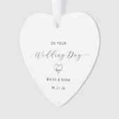 Wedding Gift Just Married Keepsake Ornament (Vorderseite)