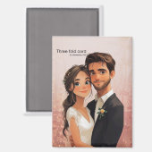 Wedding Gift Magnet (Vorderseite/Rückseite)