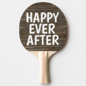WEDDING GIFT PADDLE, GLÜCKLICH JE NACH PING PONG P TISCHTENNIS SCHLÄGER (Vorderseite)
