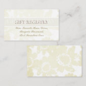 Wedding Gift Registry(w/Plum Moss lädt ein) Begleitkarte (Vorne/Hinten)
