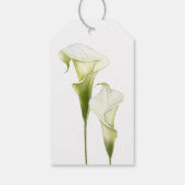 Wedding Gift Tags "Delicate Calla Lilies" Geschenkanhänger (Rückseite)