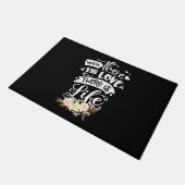 Wedding Gift | There Is Love There Is Life Fußmatte (Schrägansicht)
