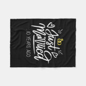 Wedding Gifts | 10th Wedding Anniversary Fleecedecke (Vorderseite (Horizontal))