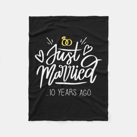Wedding Gifts | 10th Wedding Anniversary Fleecedecke (Vorderseite)