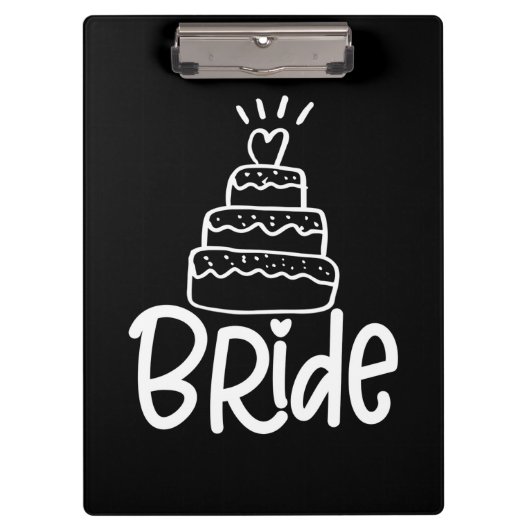 Wedding Gifts | Bride Bachelorette Party Klemmbrett (Vorderseite)