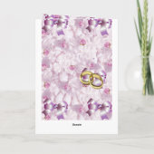 Wedding Glückwünsche, Verlobung, Karte (Rückseite)