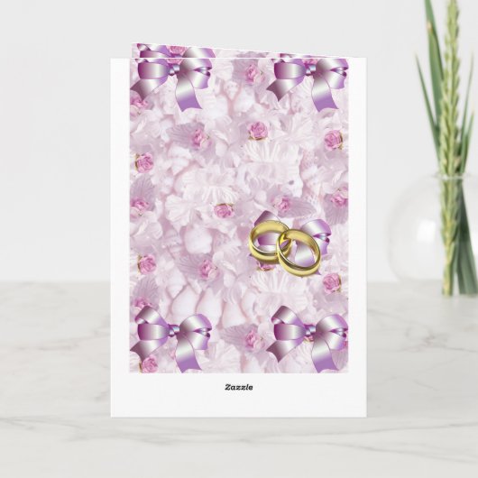 Wedding Glückwünsche, Verlobung, Karte (Rückseite)