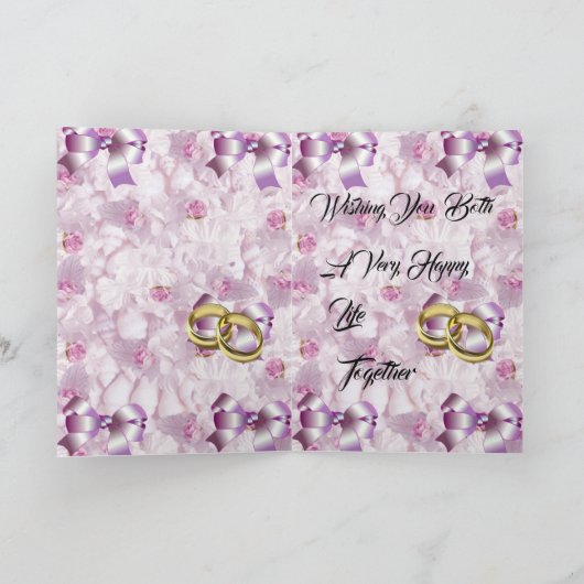 Wedding Glückwünsche, Verlobung, Karte (Innenseite)