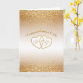 Wedding - Glückwünsche zur Braut und zum Bräutigam Karte (Gelbe Blume)