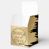 Wedding Gold and Black Classic Geschenkschachtel (Geöffnet)