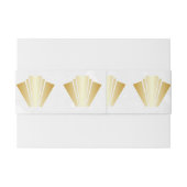 Wedding Gold Art Deco Design Einladungsbanderole (Rückseitenbeispiel)
