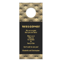 Wedding Gold Art Deco Willkommensveranstaltung