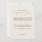 Wedding Gold Effect World Map Save The Date (Rückseite)