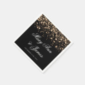 Wedding Gold Midnight Glam Serviette (Ecke)
