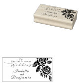 Wedding Gold Rose Black Gummistempel (Stempel)