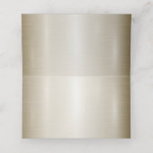 Wedding Gold Verziert Rectangle Dimond Blume Shiny Platzkarte (Innenseite Aufgefaltet)