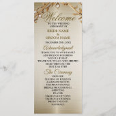 Wedding Gold Verziert Rectangle Dimond Blume Shiny Programm (Vorderseite)