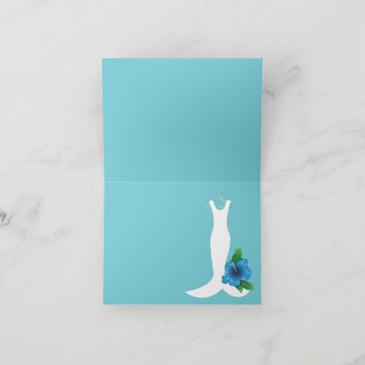 Wedding Gown Beach Themed Bridal Danke (Innenseite)