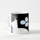 Wedding Gown Blue 'Bride' Tasse schwarz (Vorderseite Links)