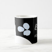 Wedding Gown Blue 'Bride' Tasse schwarz (Mittel)