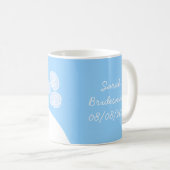Wedding Gown Blue 'Bridesmaid' Kaffeetasse (VorderseiteRechts)