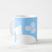Wedding Gown Blue 'Bridesmaid' Kaffeetasse (Vorderseite Links)