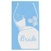 Wedding Gown Blue Bridge klein Kleine Geschenktüte (Rückseite)
