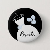 Wedding Gown Blue 'Bridge' Taste schwarz Button (Vorderseite)