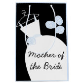 Wedding Gown Blue Mother of Bride Black Pastellfar Mittlere Geschenktüte (Vorderseite)