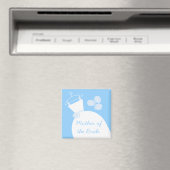 Wedding Gown Blue "Mutter der Braut" Magnet (In Situ (Geschirrspüler))