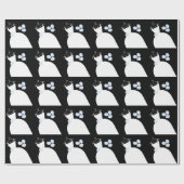 Wedding Gown Blue Packpapier schwarz (Flach)