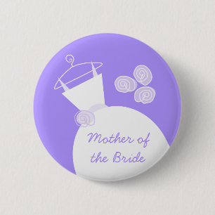 Wedding Gown Lila "Mutter der Braut" Button