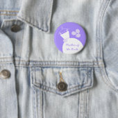 Wedding Gown Lila "Mutter der Braut" Button (Beispiel)